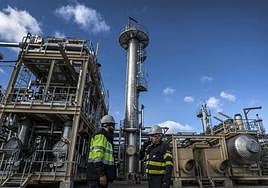 Instalaciones del yacimiento 'Viura' del Gobierno vasco