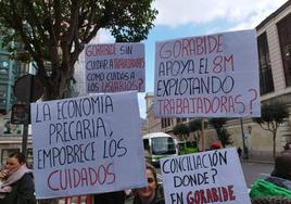 Protesta de trabajadores de Gorabide