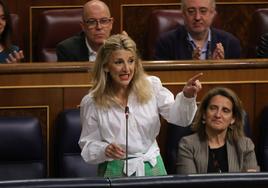 Díaz, en el Congreso de los Diputados.