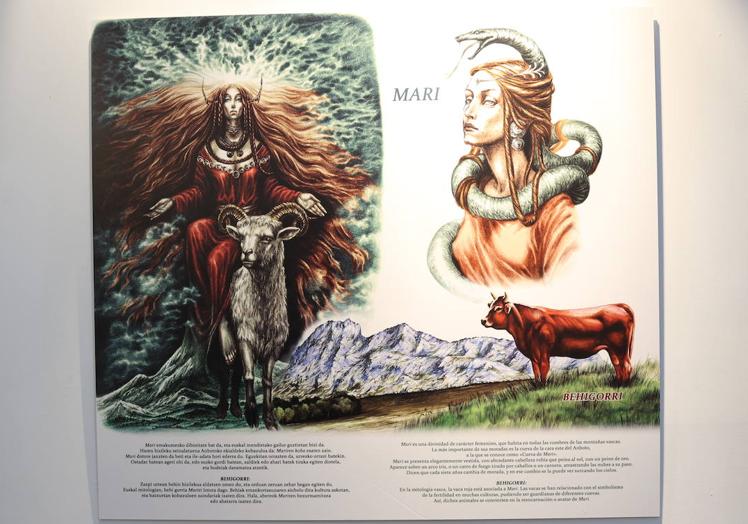 Una de las ilustraciones expuestas en 'Mitologika'.