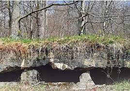 El fortín de la ruta Jasoren Baso es uno de los hitos del recorrido.