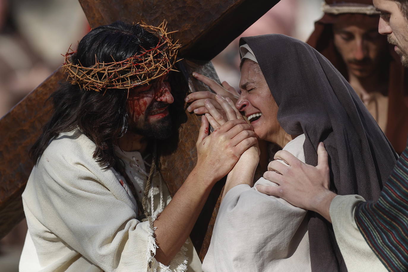 Encuentro de Jesús con su madre