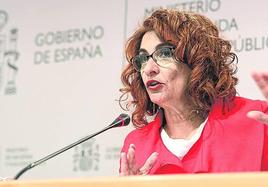 María Jesús Montero, ministra de Hacienda.