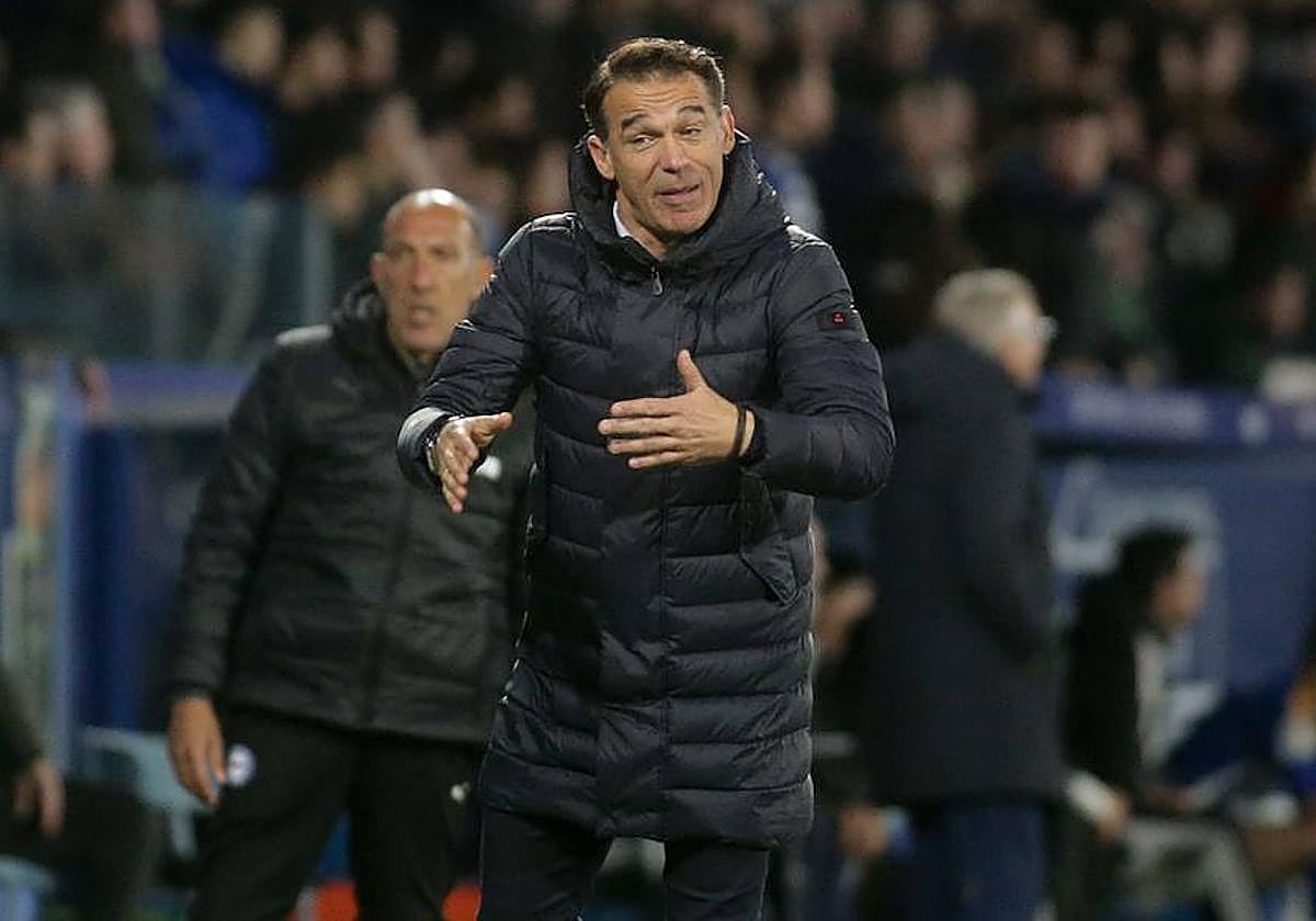 Luis García, en un partido de la segunda vuelta liguera.