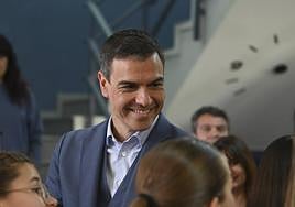 Pedro Sánchez, este jueves en Cáceres.