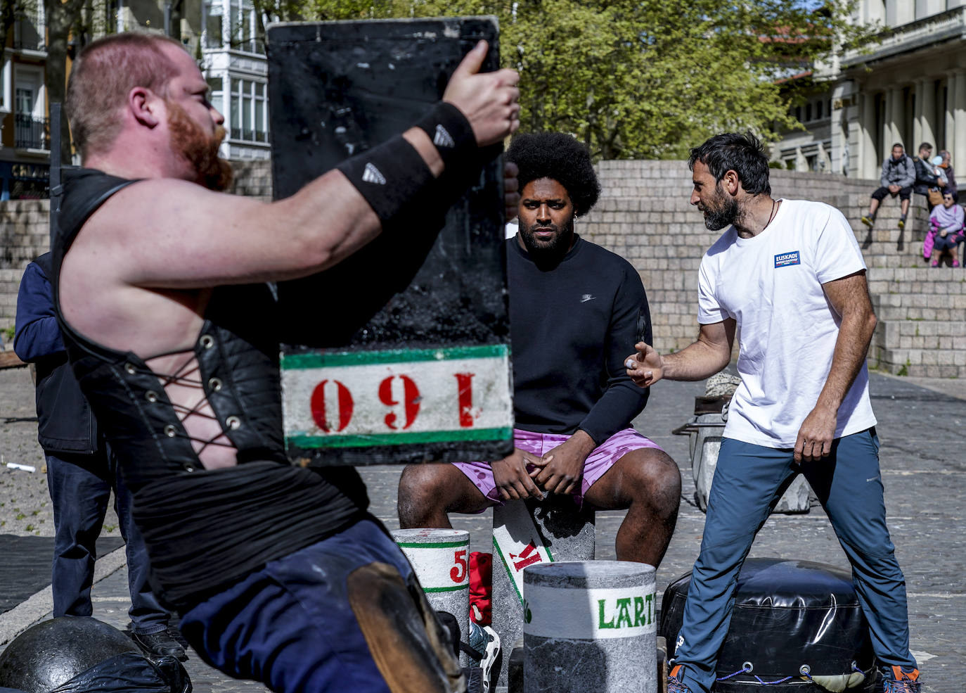 En imágenes: Cameron Jordan, aizkolari por un día