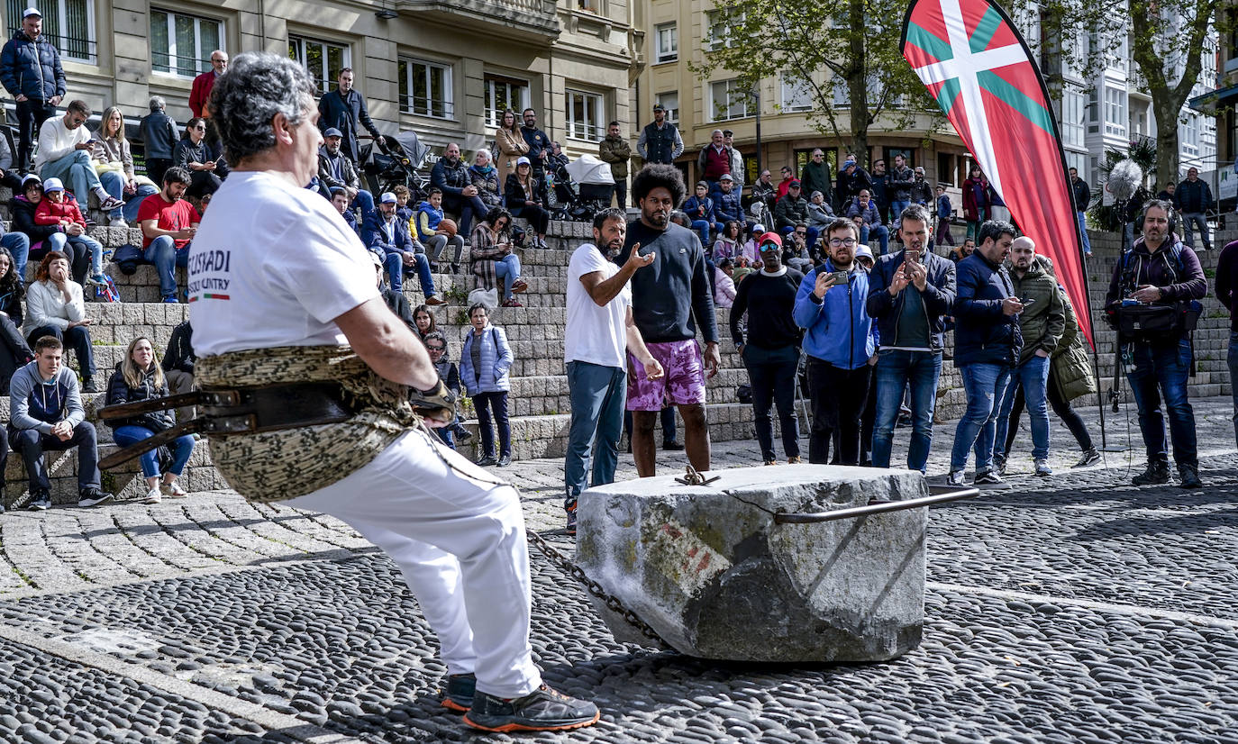 En imágenes: Cameron Jordan, aizkolari por un día