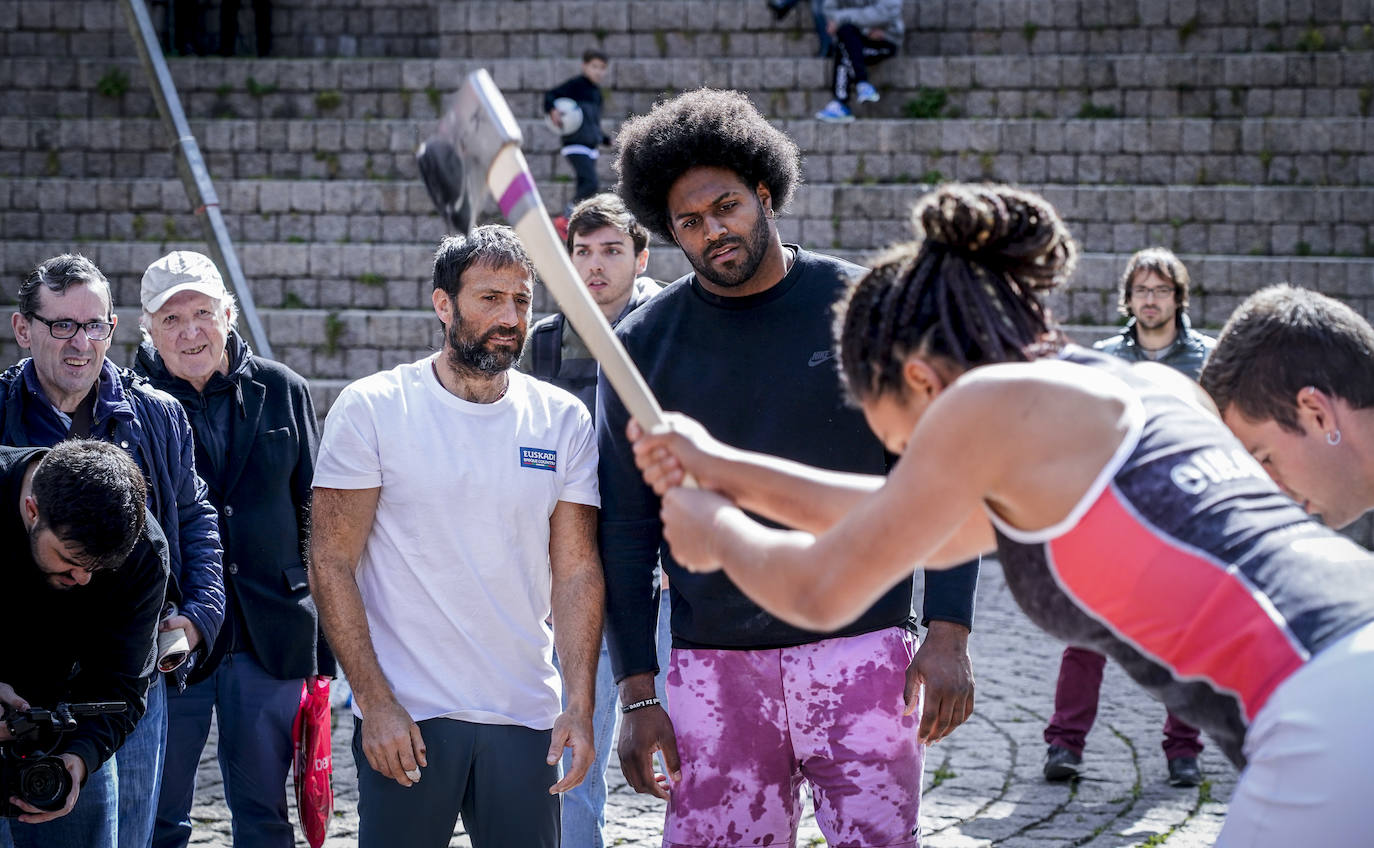 En imágenes: Cameron Jordan, aizkolari por un día