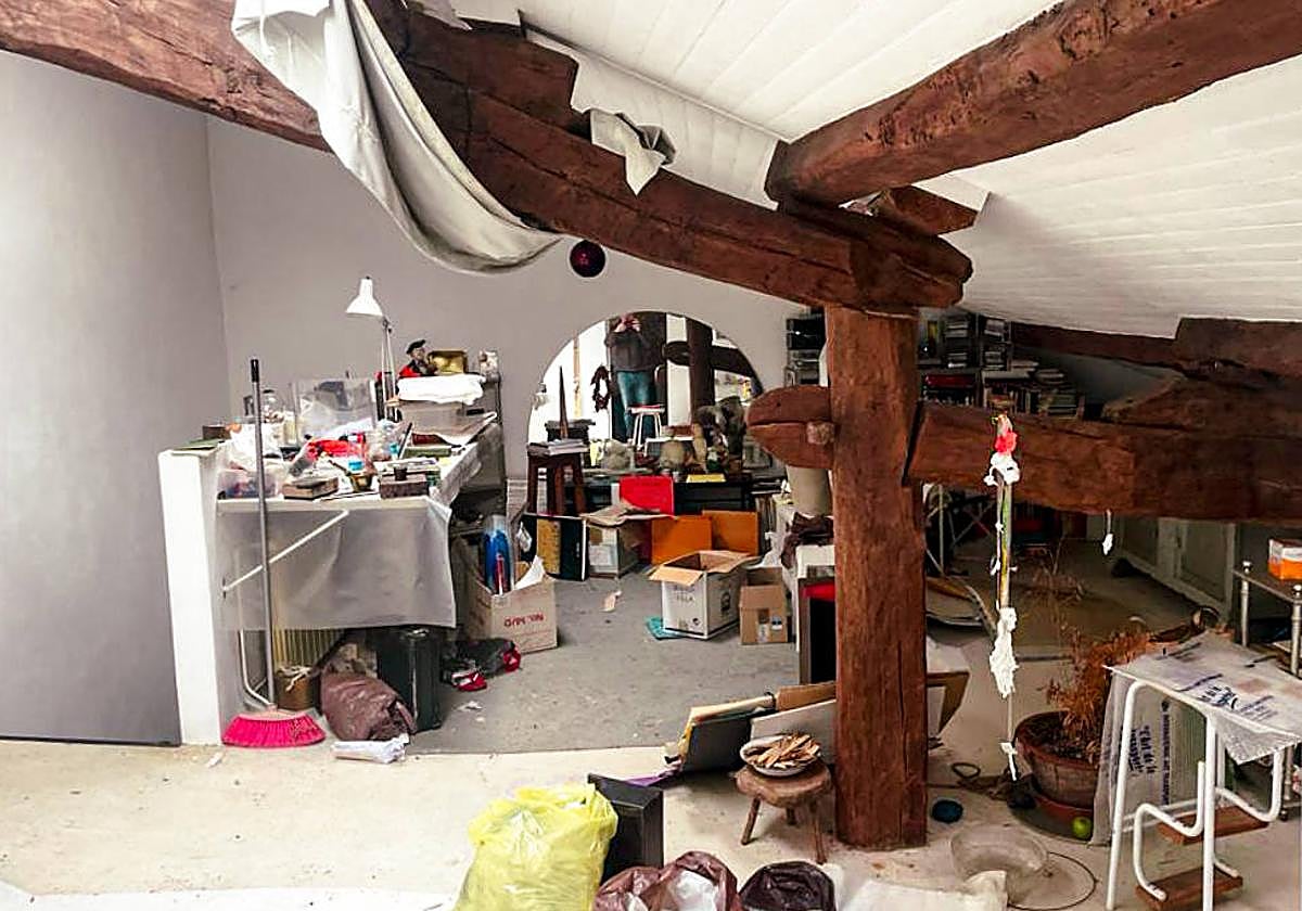 Estudio de la artista, en Otazu, que incluyó en su herencia.