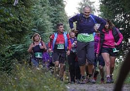 Participantes en la pasada edición del Menditrail.
