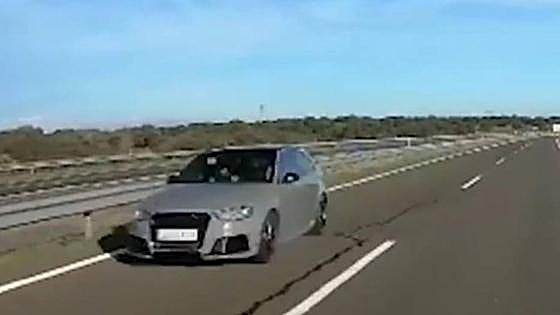 Cazado a 170 km/h, sin carnet, en dirección contraria y de permiso carcelario en una autovía extremeña