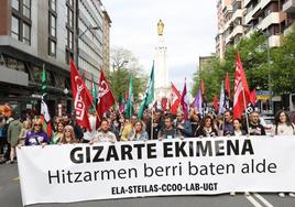 La manifestación ha partido del Sagrado Corazón.