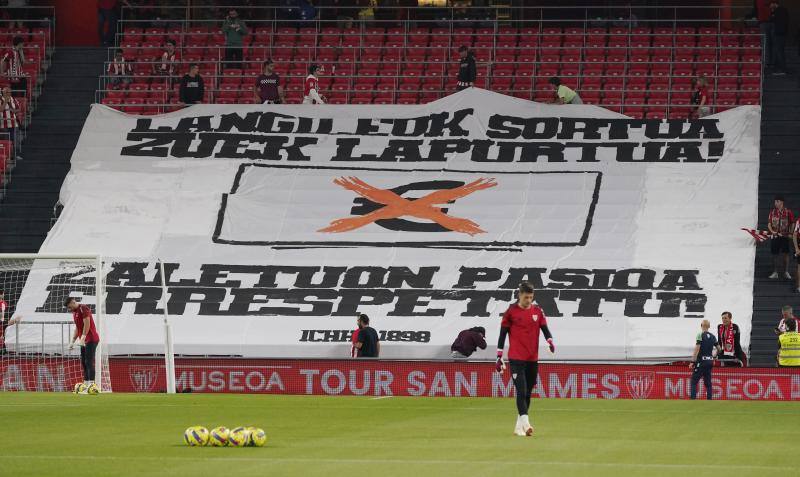 San Mamés protesta contra los horarios