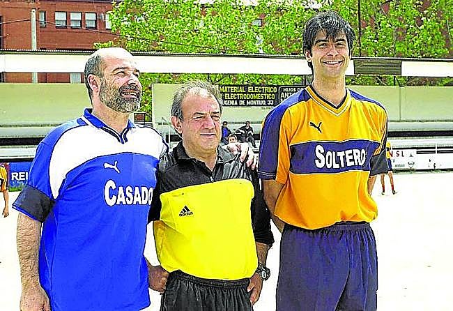 Jorge Fernández, junto a Antonio Resines y Jesús Bonilla.