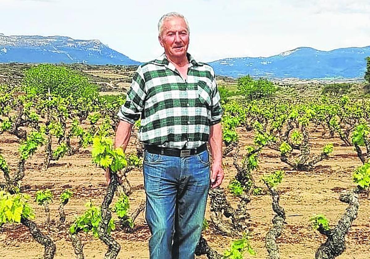 El agricultor jarrero Indalecio Ríos, en sus tierras.