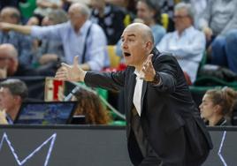 Ludde Hakanson en el partido ante Fuenlabrada.