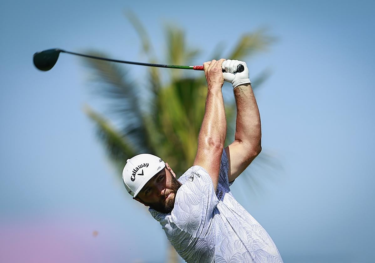 Jon Rahm se exhibió en Puerto Vallarta.