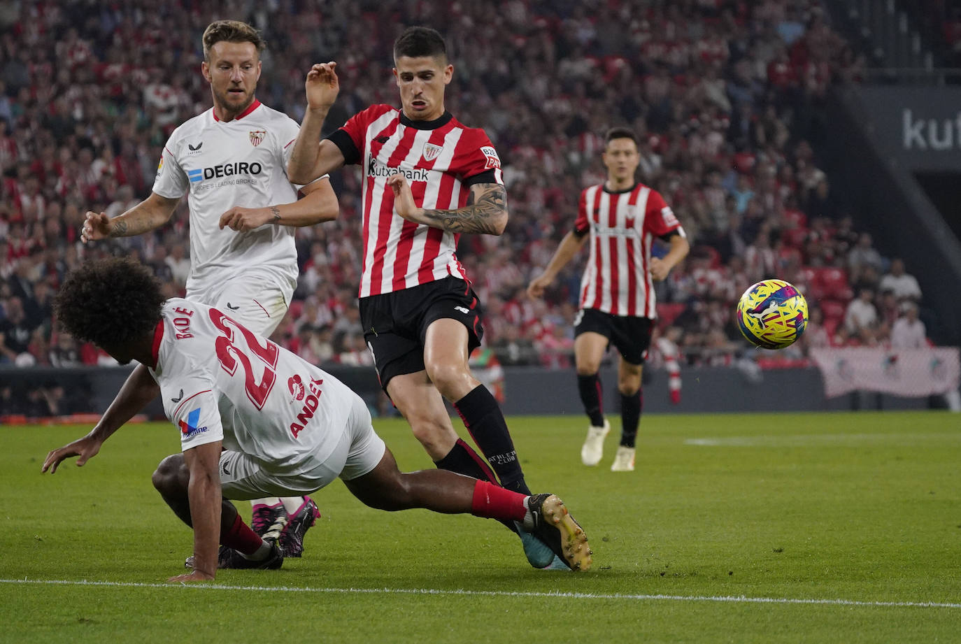 Sancet, durante el encuentro del jueves frente al Sevilla.