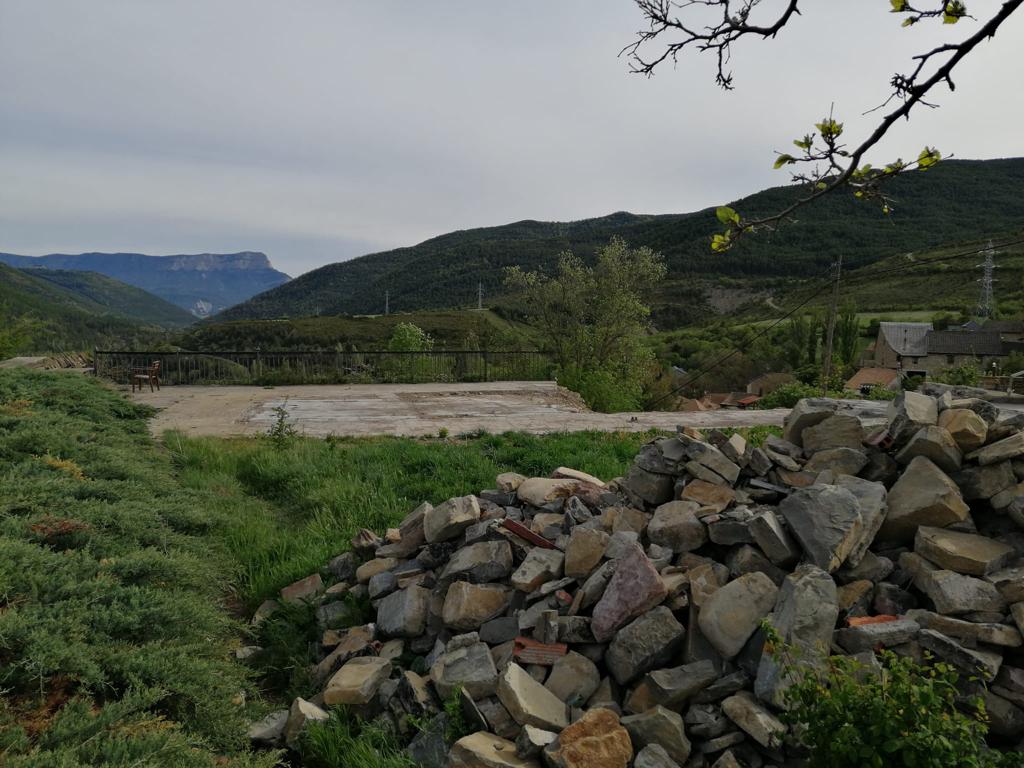 Así está el solar de la casa tras el incendio