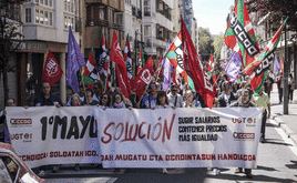 Los sindicatos han salido a las calles este Primero de Mayo.