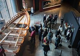 Interior del Itsasmuseum, donde se ha celebrado la presentación del día internacional.