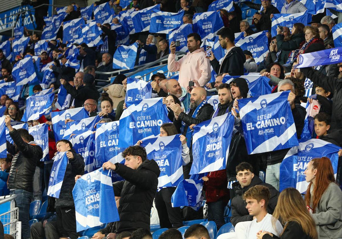 Mendizorroza, en el último encuentro albiazul.