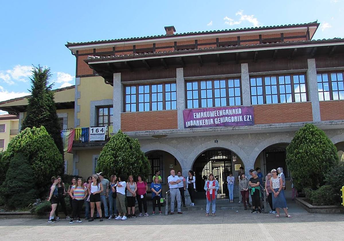 Imagen de la concentración de esta mañana