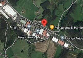 Zona en la que se ha producido el accidente.