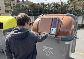 Contenedores electrónicos como este de Luiaondo se extenderán a toda la comarca de Ayala.