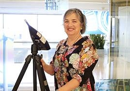 Karmele Herranz, en la sede de Tecnalia.