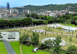 Las obras en el parque Etxebarria, que arrancaron en diciembre del año pasado, avanzan a un gran ritmo.