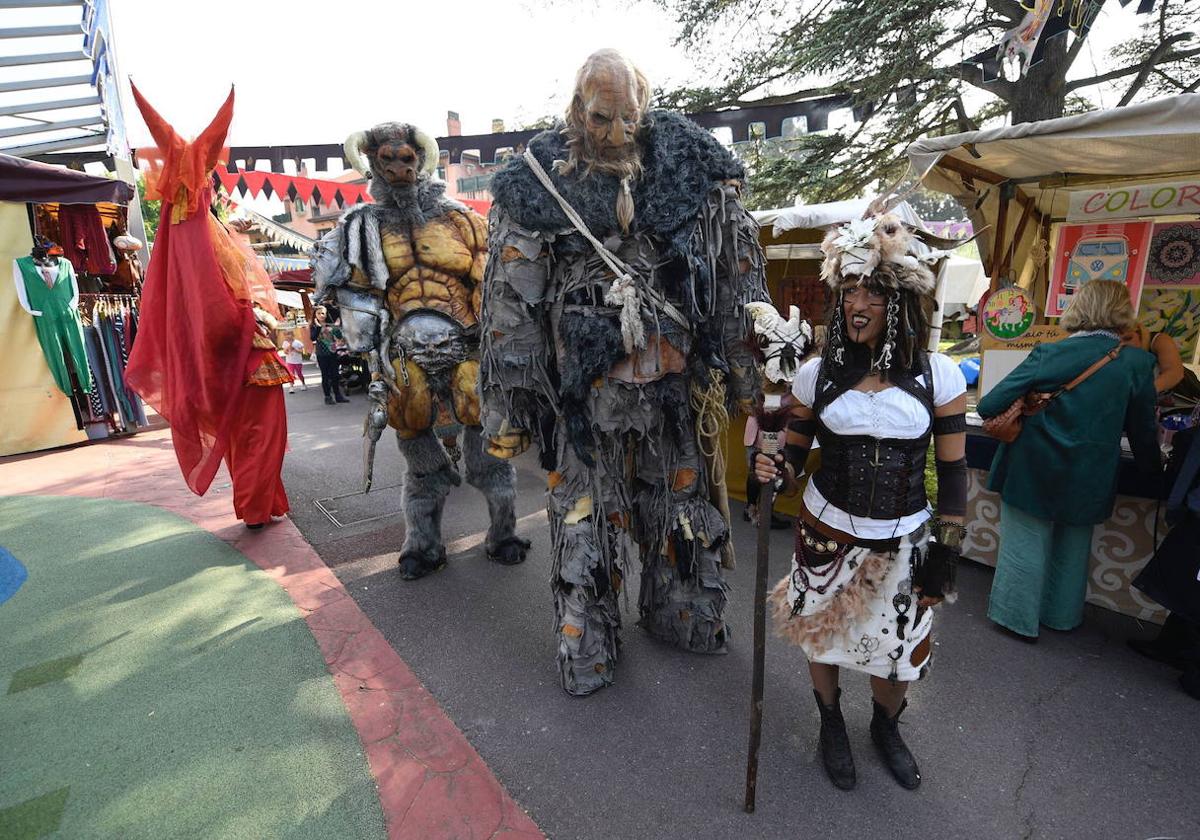 Una edición antigua de la feria medieval de Berango.