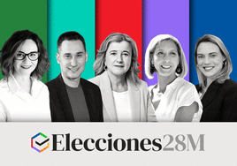 Los cinco aspirantes a diputado general de Bizkaia