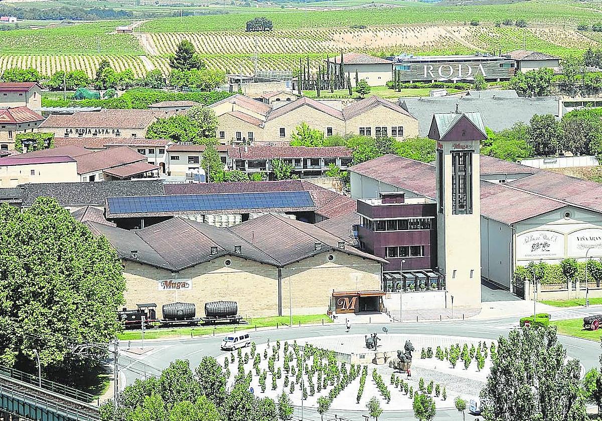 Vista del Barrio de la Estación de Haro, desde la atalaya.