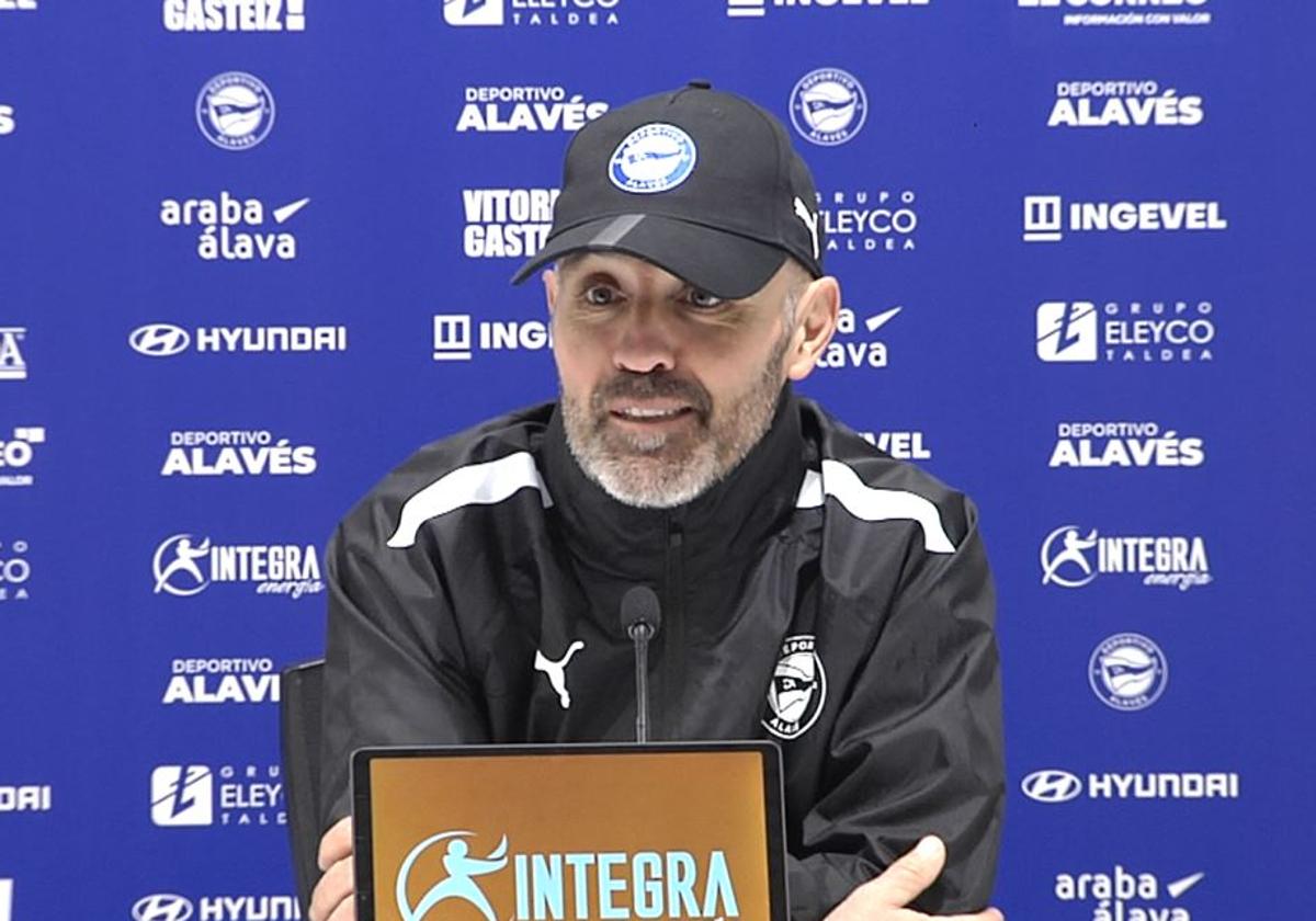 Iñigo Juaristi, durante la rueda de prensa.