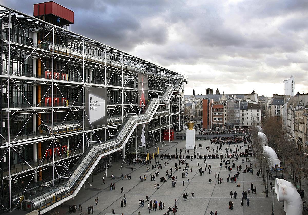 Vista del Pompidou parisino.
