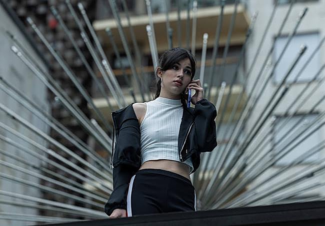 Cristina Kovani en una escena rodada en Zabalburu.