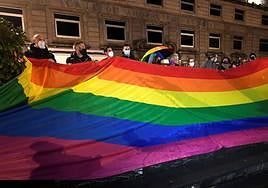 Movilización contra la homofobia.