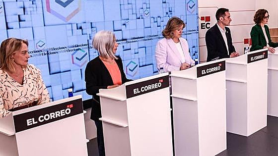 Los candidatos a la Diputación de Bizkaia piden el voto