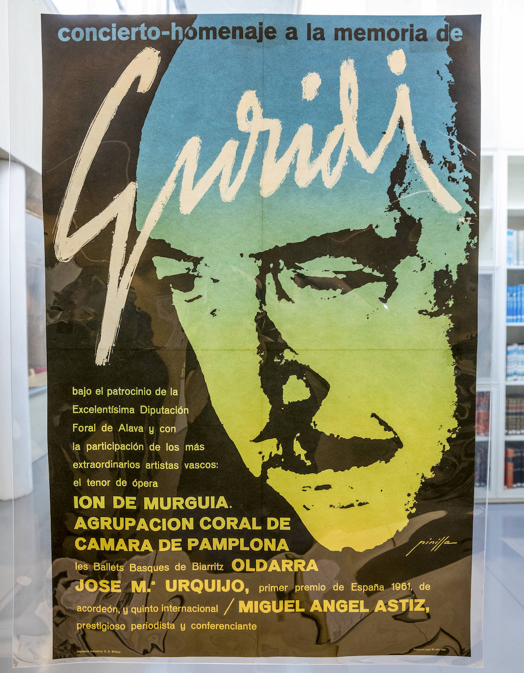 Un cartel de un concierto de homenaje al gran compositor vitoriano. 