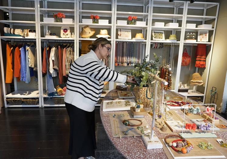 María Fernández en la 'concept store'.