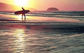 Playa de Laga desde el cabo de Ogoño