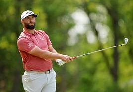 Jon Rahm, en la cuarta jornada del PGA Championship.