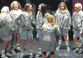 1º.La Jarana: Esther González, Tina Agustín, Rosalía Agustín, Ángela Martínez, Marina Miguel, Celia Miguel, Lydia Marcelo, Rocío Herrero y Helena González.