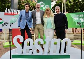 El acto electoral del PNV en Sestao contó con la participación de Unai Rementeria, Josu Bergara, Ainhoa Basabe e Iñigo Urkullu.