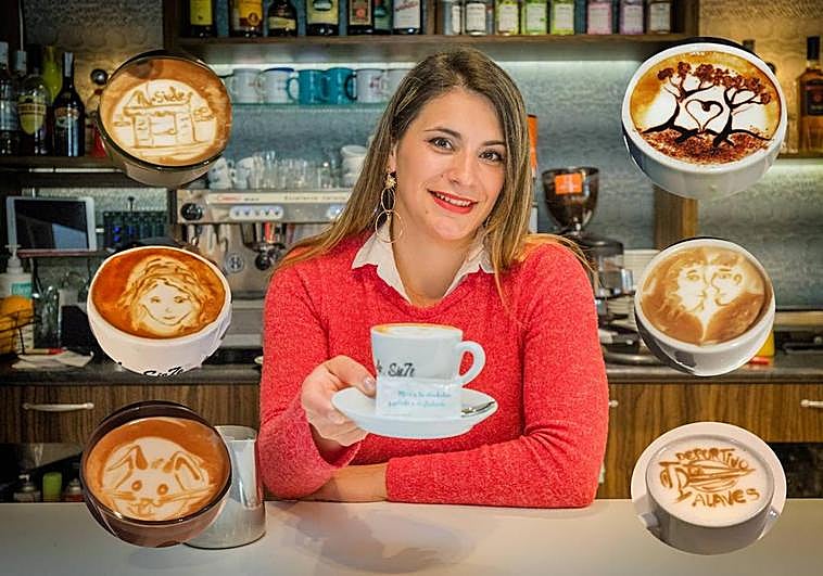 Alexandra, tras la barra del 'Av. Sie7e'.