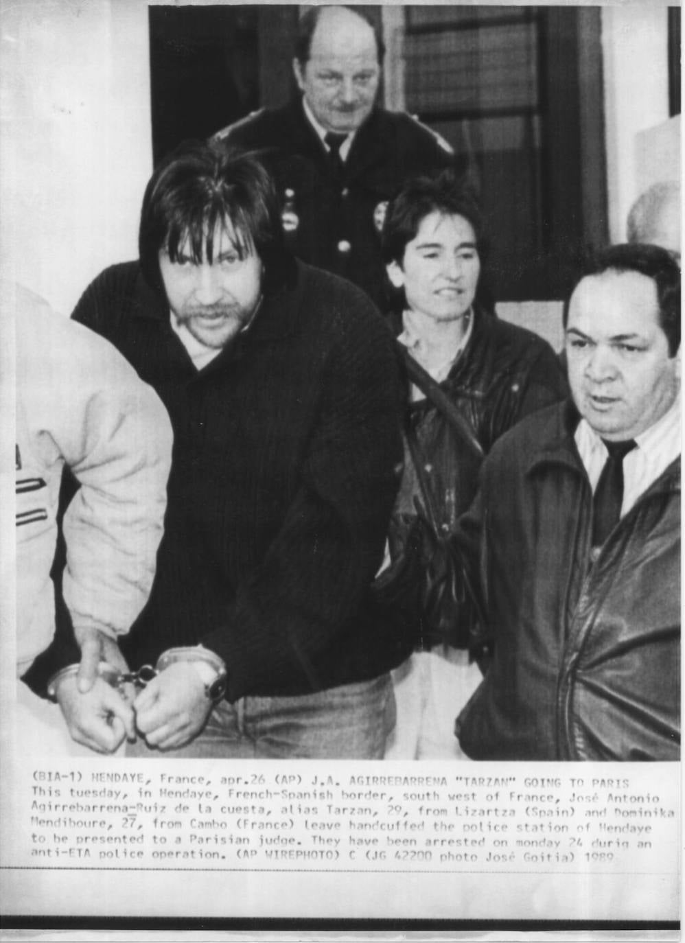 Imagen de archivo de 'Tarzán',en una detención llevada a cabo en Francia en los años 80.