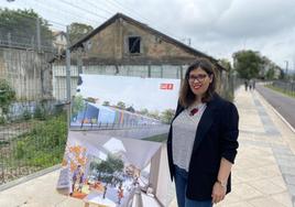 Camen Díaz, candidata socialista a la Alcaldía de Getxo.