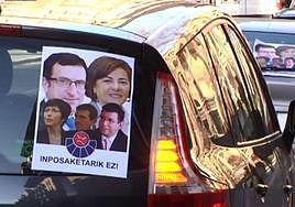 Imagen de la última caravana de ertzainas realizada en 2015.