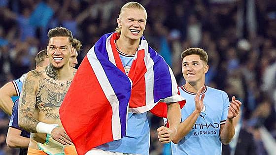 ¿Por qué Haaland celebró con la bandera noruega su pase a la final de la Champions?